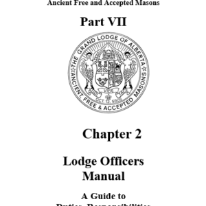 350 Lodge Officer's Manual (new publication)